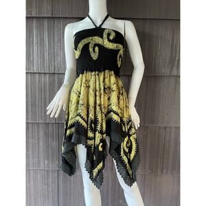 🔥Advance Apparels Handkerchief Embroidered Fairy Boho Chic Whimsigoth Dress OS